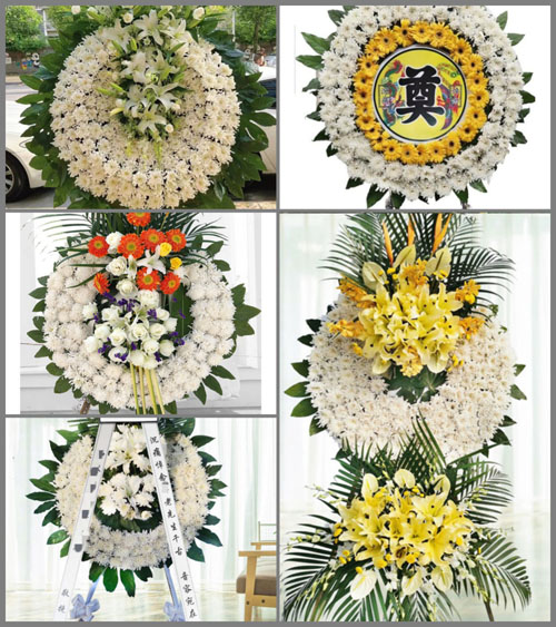 上海嘉定区华亭镇联三村花圈速递